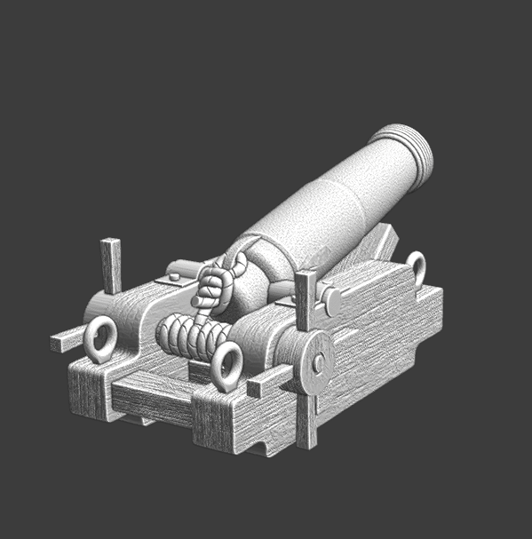 Medieval bombard cannon